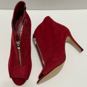 Marc Fisher “MFSEMPLA-R” Red Peep Toe Heel Booties NWOB/NWOT